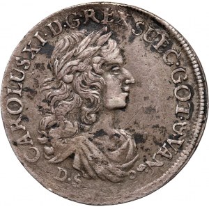 Pomorze, Karol XI, 1/3 talara 1674 DS, Szczecin