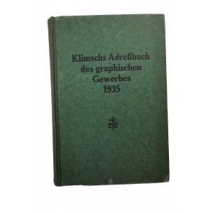 Książka adresowa przemysłu graficznego, rok 1935