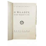 GARCZYŃSKI Tadeusz - O władzę nad błękitami, okładka : A. Świdwiński