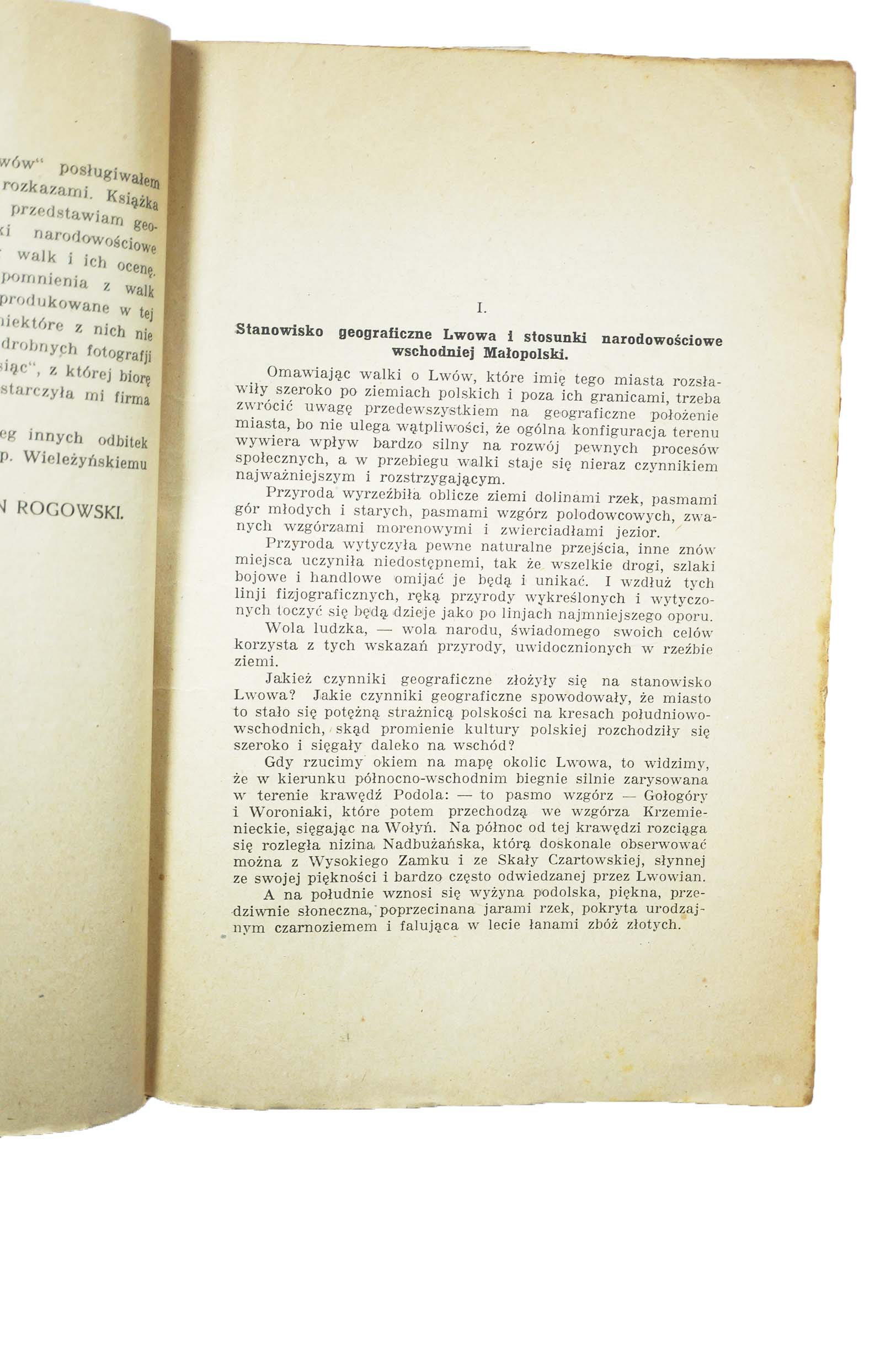 ROGOWSKI Jan Z walk o Lwów, z cyklu "Boje Polskie", tom VIII, Poznań