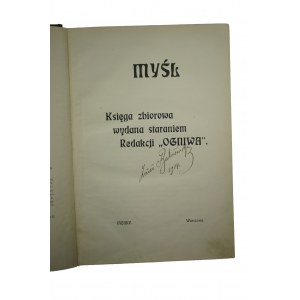 MYŚL Księga zbiorowa wydana staraniem redakcji OGNIWA, Warszawa 1904