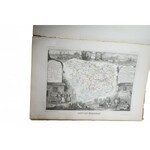 ILUSTROWANY ATLAS NARODOWY FRANCJI z ilustracjami 86 departamentów i posiadłości Francji, Paryż 1856