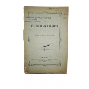 ZALEWSKI A. - Przyczynki do życioznawstwa grzybów z 5 tablicami litografiwanemi, Kraków 1888