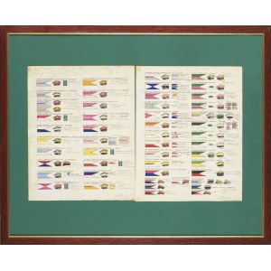 Overview board on applicable colors with pennant division