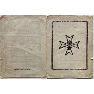Legitymacja Dywizjonu Artylerii Konnej nr 8515 z roku 1931 wydana dla kaprala Stanisława Pieniążka