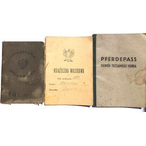 Set - 2 Militärbücher und ein Pferdepass