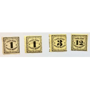 Badenia. seria znaczków z roku 1862