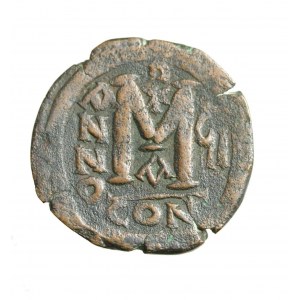 Bizancjum-Justin II i Sophia (565-578)folis = 40 nummi, m.Konstantynopol