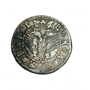 ROSJA Piotr I,10 kopiejek AR(griwiennik) 1704 (data cyrylicą)