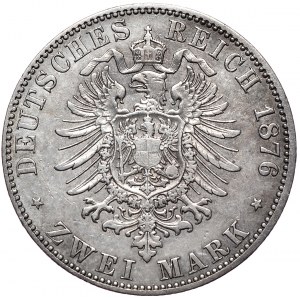 Niemcy, Wilhelm I, 2 marki 1876 A, Berlin