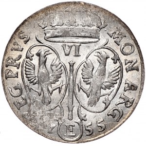 Prusy, Fryderyk II, szóstak 1755 E, Królewiec