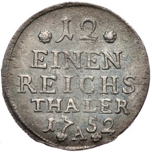 Prusy, Fryderyk II, 1/12 talara 1752 A, Berlin