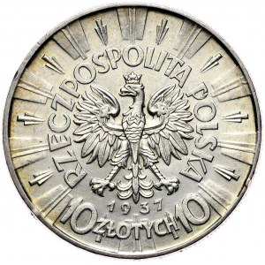 10 złotych 1937 Piłsudski