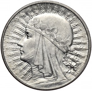 10 złotych 1932 kobieta, bez znaku mennicy