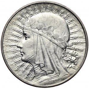 10 złotych 1932 kobieta, bez znaku mennicy