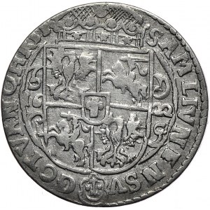 Zygmunt III Waza, ort 1622, PRVS.M+, Bydgoszcz, gwiazdki u podstawy korony