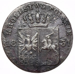 Powstanie Listopadowe, 10 groszy 1831, łapy Orła proste