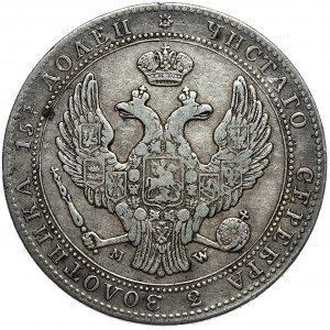 Zabór rosyjski, Mikołaj I, 3/4 rubla 5 złotych 1839 MW, Warszawa