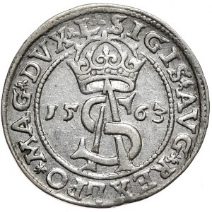Zygmunt II August, trojak 1562 Wilno, L/L
