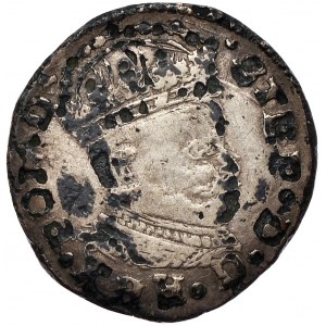 Stefan Batory, trojak 1580, Ryga, fałszerstwo z epoki