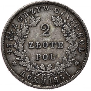 Powstanie Listopadowe, 2 złote 1831, Warszawa