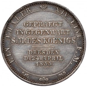 Niemcy, Saksonia, talar pamiątkowy 1855