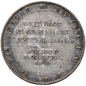 Niemcy, Saksonia, talar pamiątkowy 1855