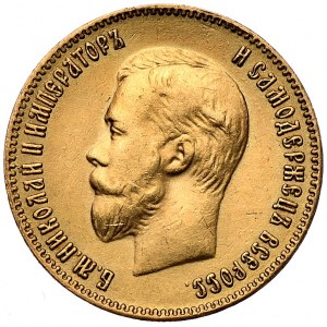 Rosja, Mikołaj II, 10 rubli 1902, Petersburg