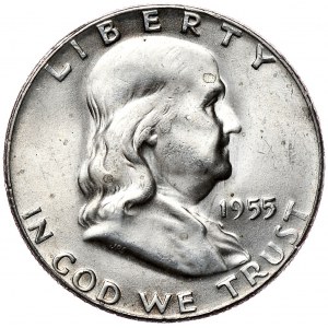 USA, 50 centów 1955 Franklin, Filadelfia