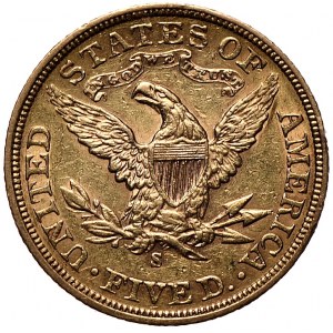 USA, 5 dolarów 1906 S, San Francisco
