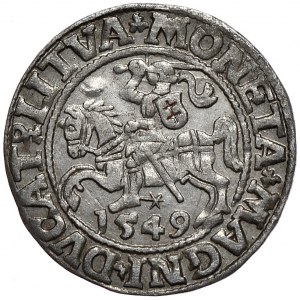 Zygmunt II August, półgrosz 1549, Wilno, L/LITVA