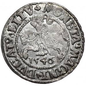 Zygmunt II August, półgrosz 1546, Wilno, L/LITV