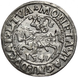 Zygmunt II August, półgrosz 1547, Wilno, LI/LITVA