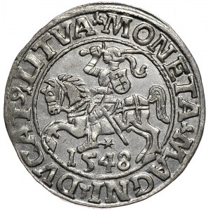 Zygmunt II August, półgrosz 1548, Wilno, LI/LITVA,