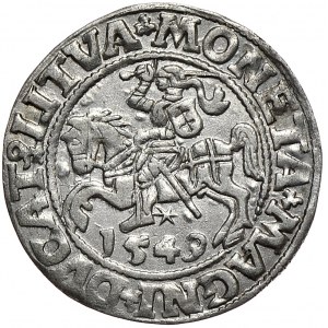 Zygmunt II August, półgrosz 1549, Wilno, LI/LITVA,