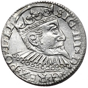Zygmunt III Waza, trojak 1597, Ryga, duża głowa