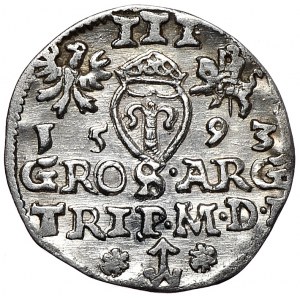Zygmunt III Waza, Trojak 1593, Wilno, nieopisany wariant interpunkcji