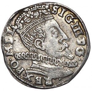 Zygmunt III Waza, trojak 1597, Wilno, Lidman i Chalecki