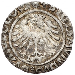 Zygmunt I Stary, Grosz 1506, Głogów, odwrócona 4 zamiast 6 lub kokardka