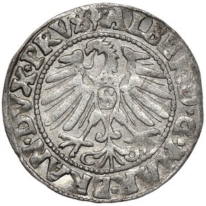 Prusy Książęce, Albrecht Hohenzollern, grosz 1547, Królewiec, rzadki rocznik