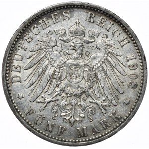 Niemcy, Prusy, 5 marek 1908 A, Berlin