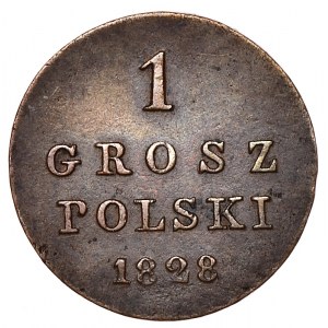 Królestwo Kongresowe, Aleksander I, grosz 1828 FH, Warszawa