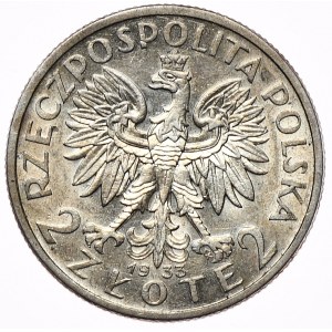 2 złote 1933 kobieta