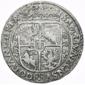 Zygmunt III Waza, ort 1621, Bydgoszcz, przebitka PRS:M+ na PRV:M+, piękne lustro