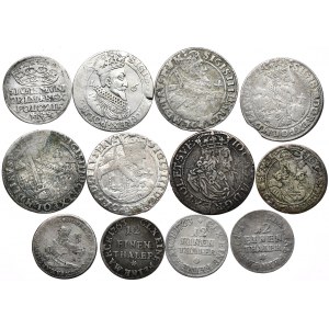 Zestaw 12 monet XVI-XVIII w., głównie orty.