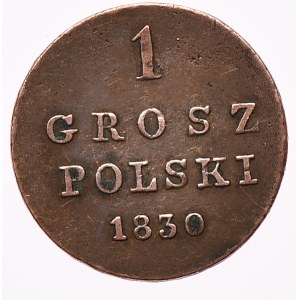 Królestwo Kongresowe, Mikołaj I, grosz 1830 FH, Warszawa