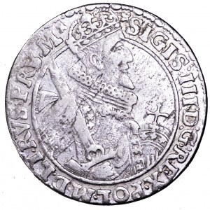 Zygmunt III Waza, ort 1621, Bydgoszcz - błąd PRV/PRS M, rzadsze