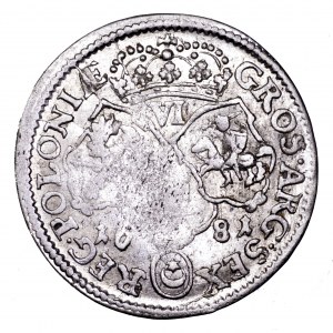 Jan III Sobieski, szóstak 1681, Bydgoszcz - bardzo ładny