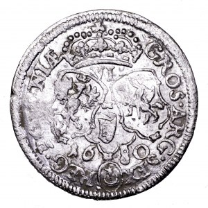 Jan III Sobieski, szóstak 1680, Bydgoszcz - bardzo ładny