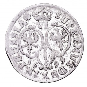 Prusy, Fryderyk III, szóstak 1699 SD - piękny